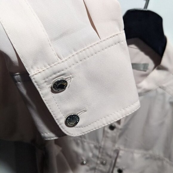 KAREN Millen | Satin Utility Shirt in Blush Pink - Picture 5 of 7